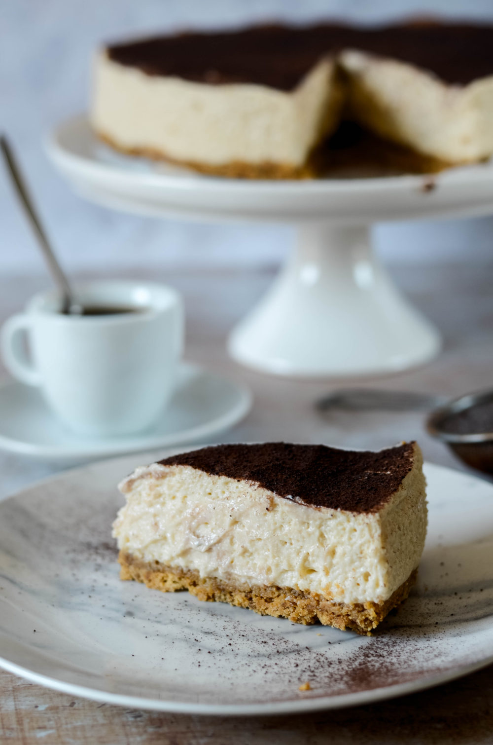 Cheesecake façon tiramisu sans cuisson