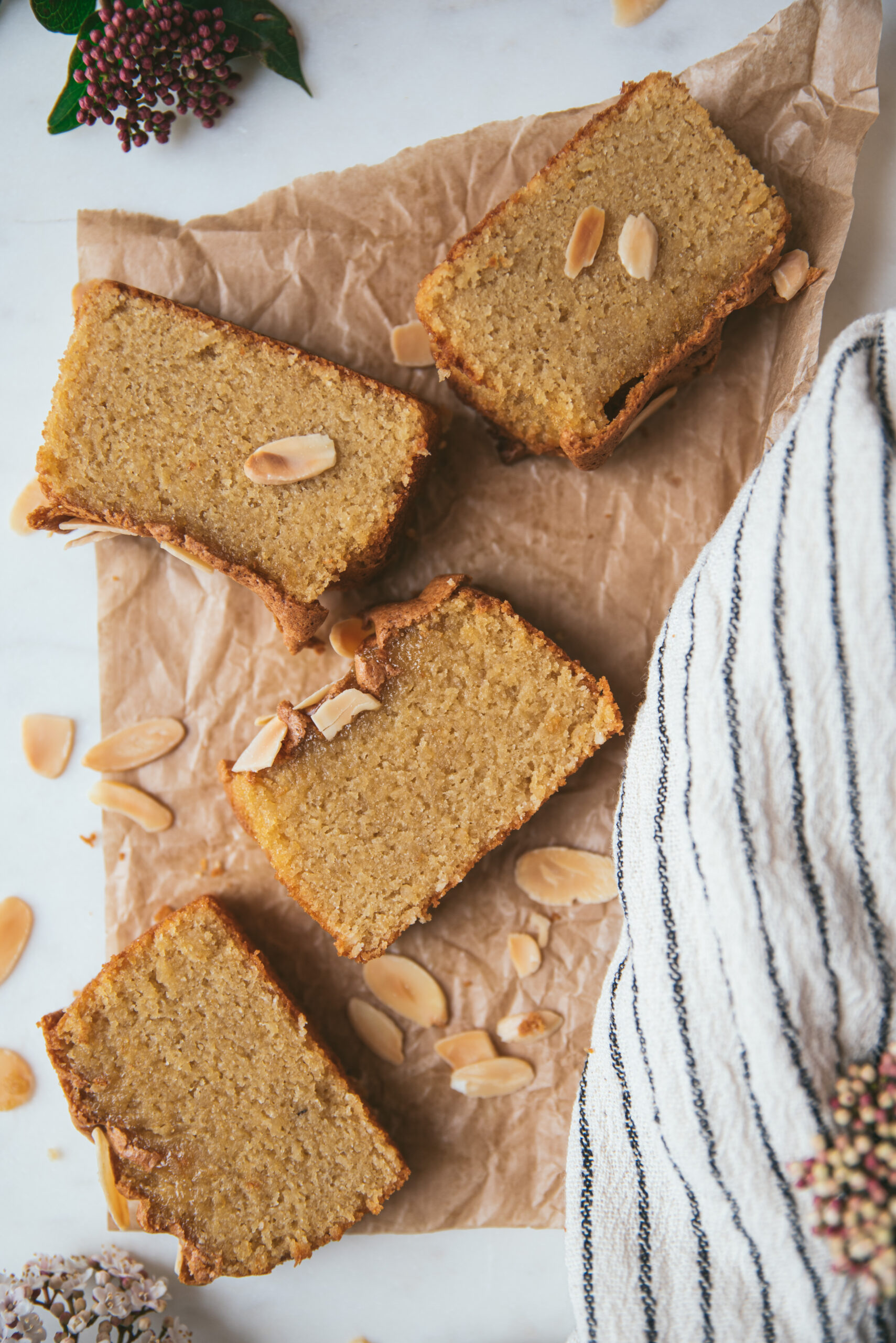 amandier gateau poudre amandes
