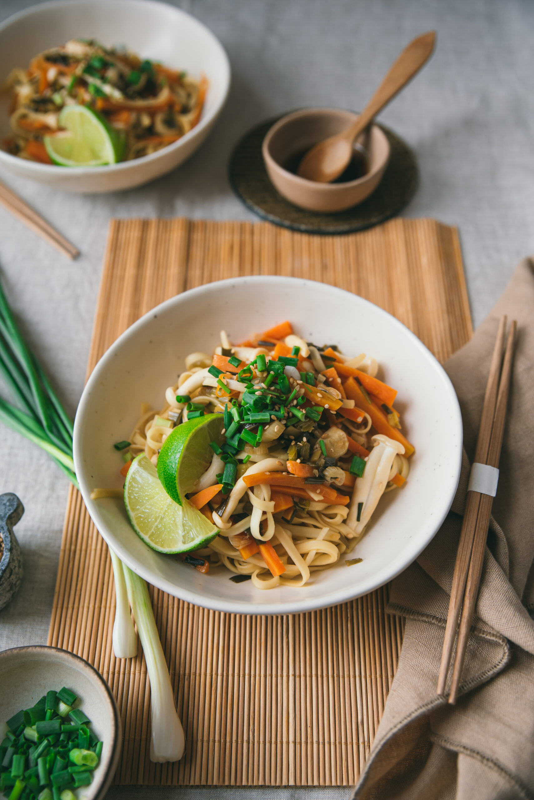 recette Nouilles sautées légumes